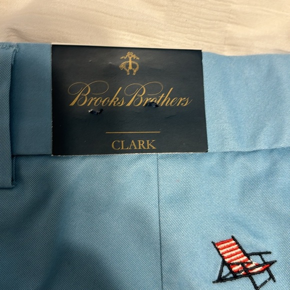 NWT Brooks Brothers Clark Embroidered Pants - nautical theme - size 31” x 32” - Picture 7 of 9